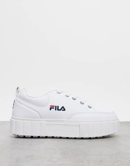 Fila white hotsell flat shoes