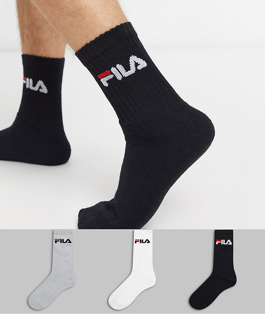 Fila - Set van 3 paar sokken in verschillende kleuren-Multi
