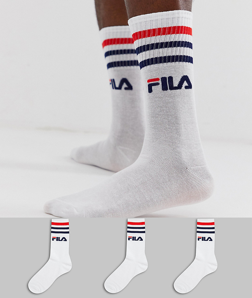 Fila - Set van 3 sokken in wit
