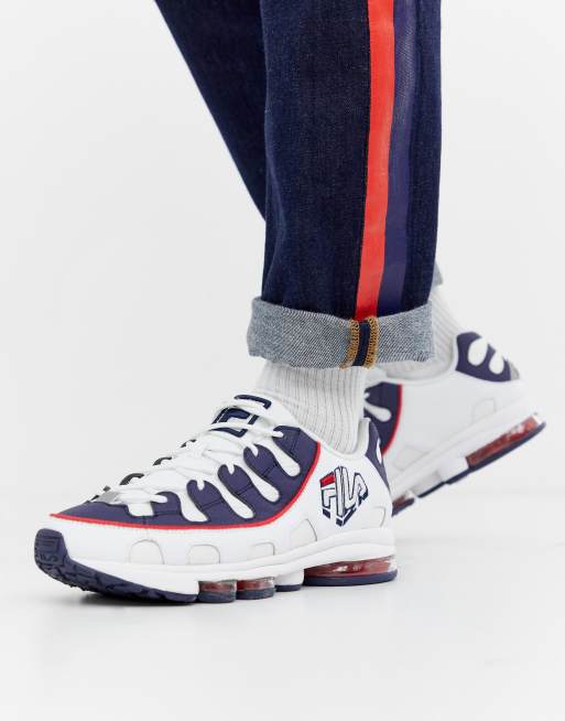 Fila deals white navy