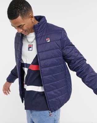 Fila skip padded jacket in navy