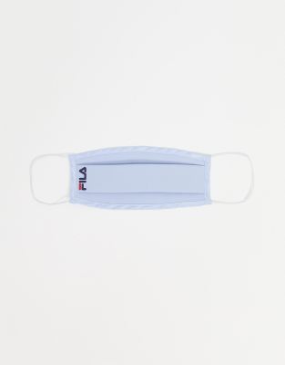 Fila small logo face covering in sky blue