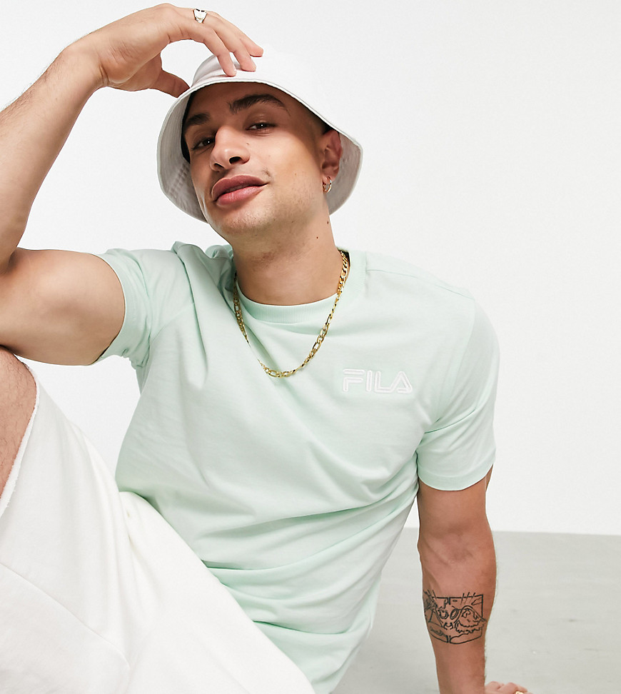 Fila small logo t-shirt in pastel mint exclusive to ASOS-Green