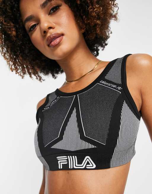 Fila - Sømløs bralette med panel i grå, 4 af 4