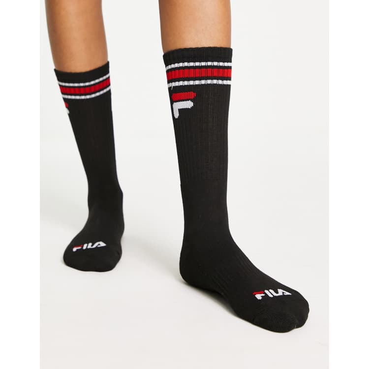 Fila socks in black 3 pack