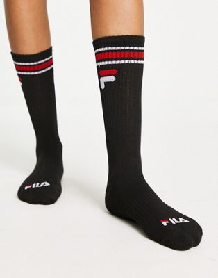 Fila socks in black 3 pack