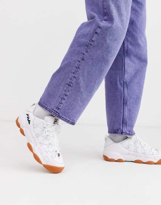 Fila white shop spaghetti low trainers