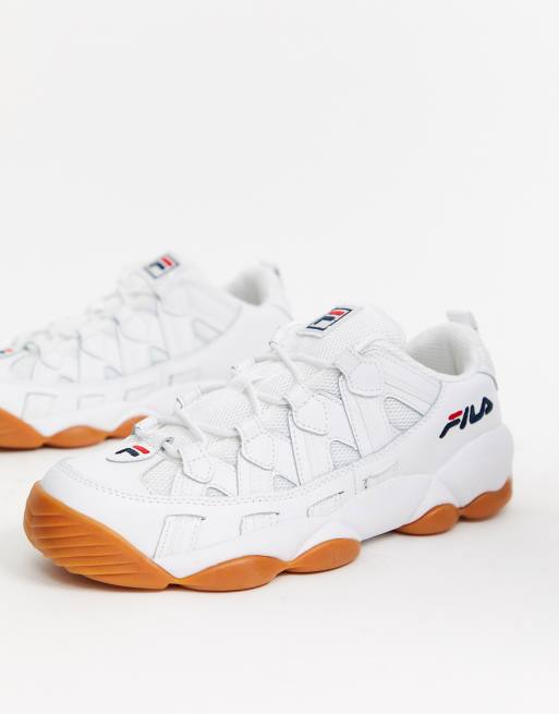 Fila white spaghetti low on sale trainers