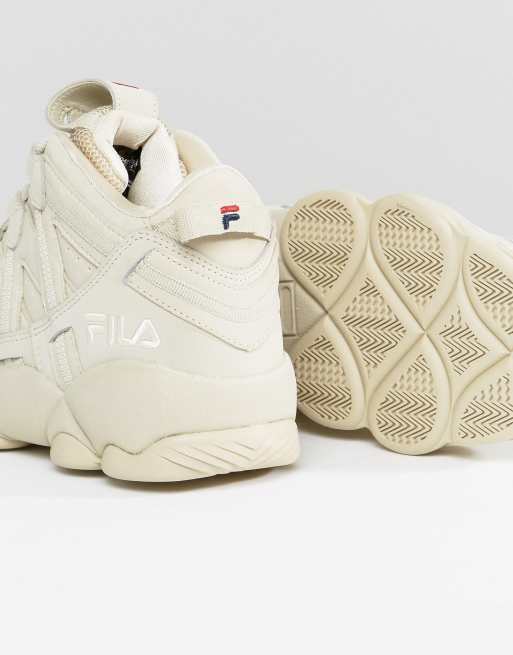 Fila Spaghetti Trainers In Fila Cream