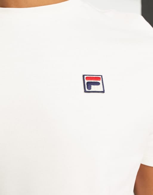 Fila Sunny t-shirt with small box logo in cream | ASOS