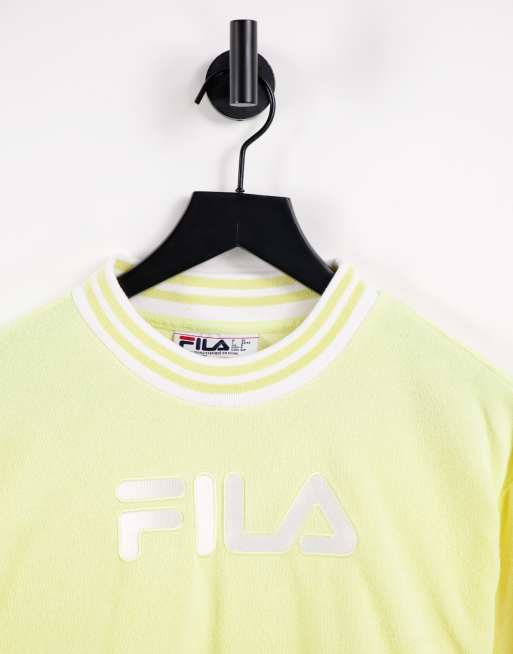 Sweat jaune outlet fila