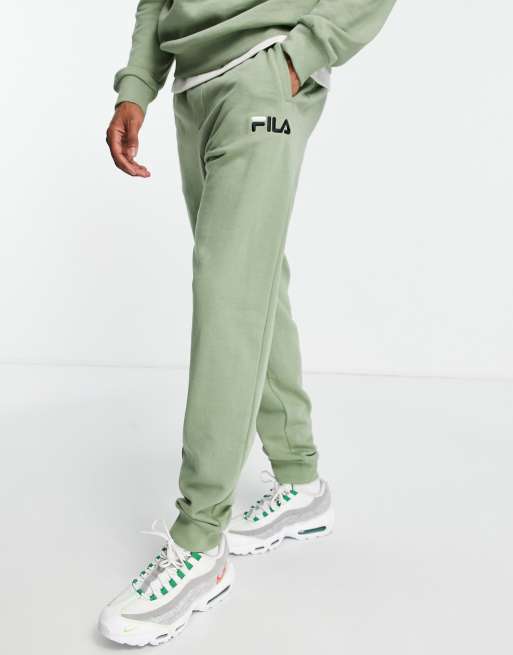 Fila Sweatpants With Logo In Purple, Ensemble Fila Gris