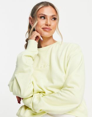 Fila sweatshirt in yellow | ASOS