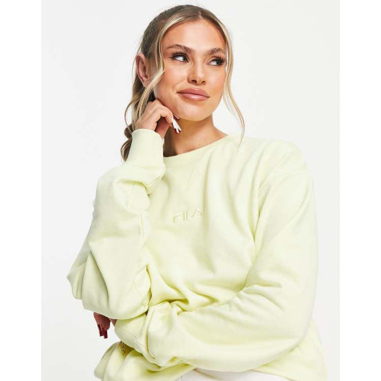 Fila yellow outlet sweatshirt