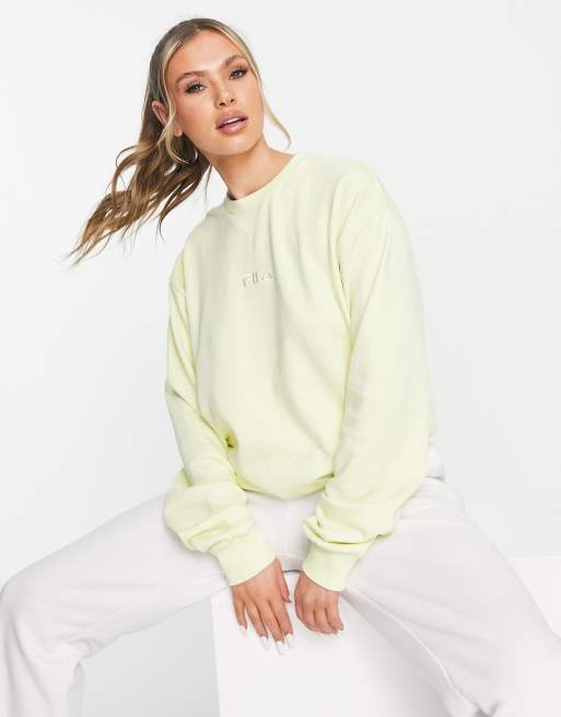 Fila yellow 2025 sweatshirt women's