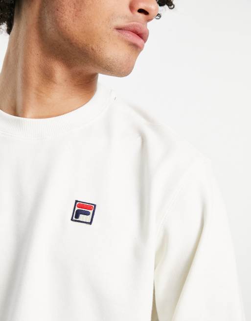 Fila sweatshirt with logo in ecru ASOS