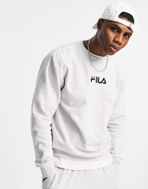 Psykologisk gallon stilhed Fila sweatshirt with logo in gray | ASOS