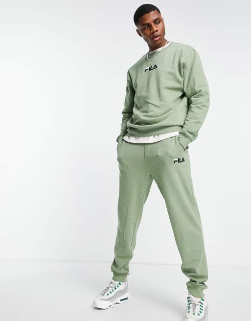 beton gedragen bruid Fila sweatshirt with logo in green | ASOS