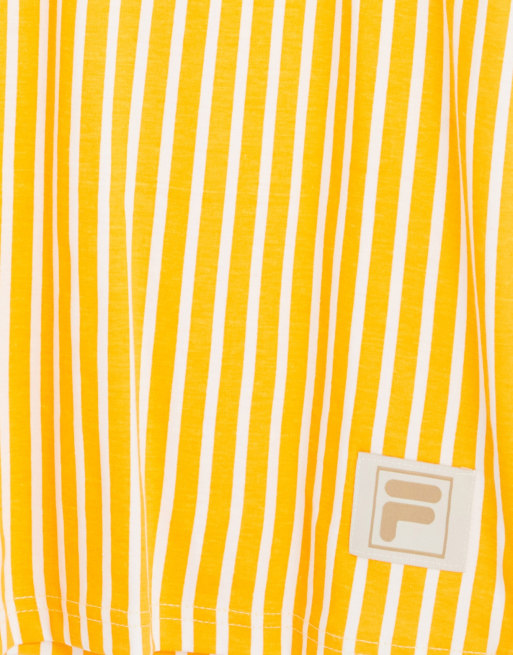 Fila - T-shirt arancione con logo a righe - In esclusiva per ASOS, 4 di 4