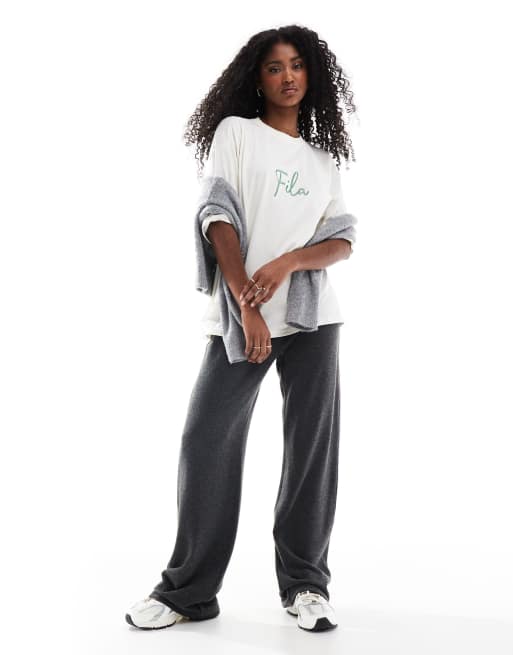 Fila T shirt bianca con grafica ASOS