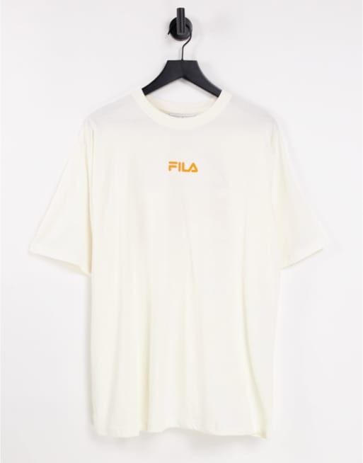 Fila - T-shirt écru con stampa sul retro, 2 di 4