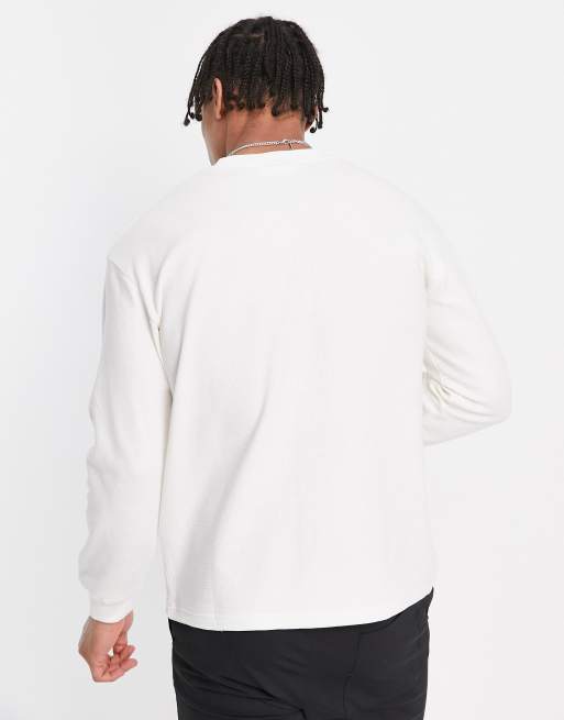 Fila - T-shirt met lange mouwen in gebroken wit, exclusief bij ASOS, 2 van 4