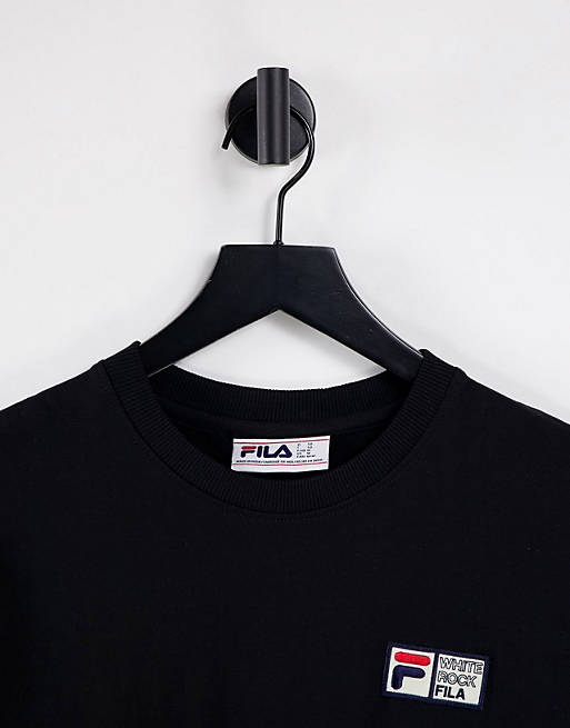 Men Fila t-shirt with back print in black 