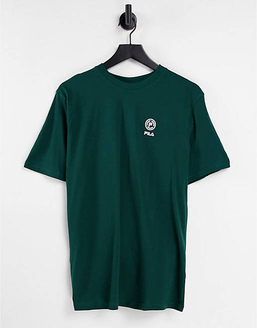 Men Fila t-shirt with back print in green 