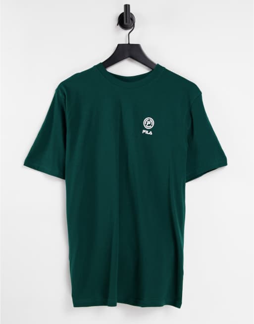 Dark green store fila shirt