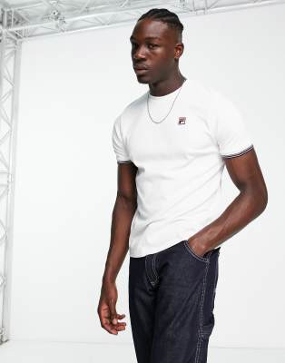 Fila t-shirt with branding in white