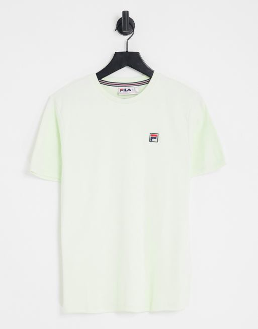 Fila striped T-shirt with branding white