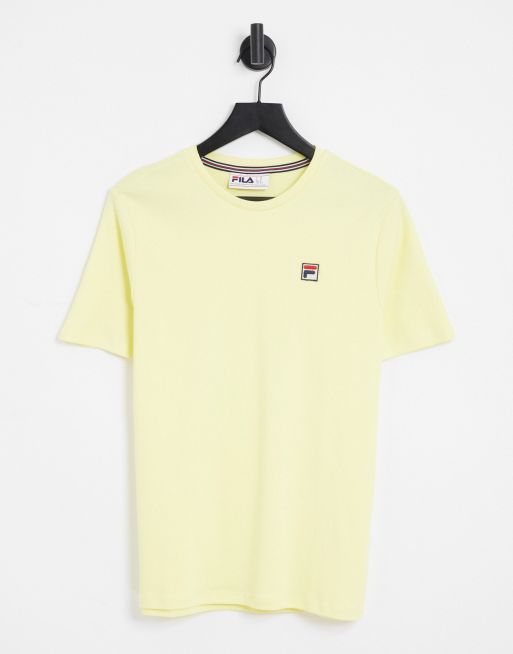 Yellow fila shop shirt