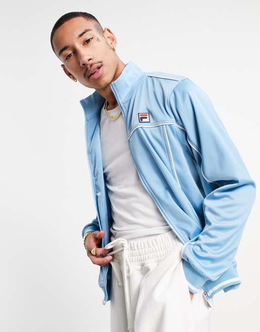 Fila Terry box logo track top in blue