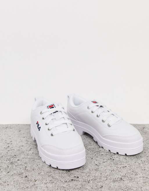 Fila best sale canvas trainers