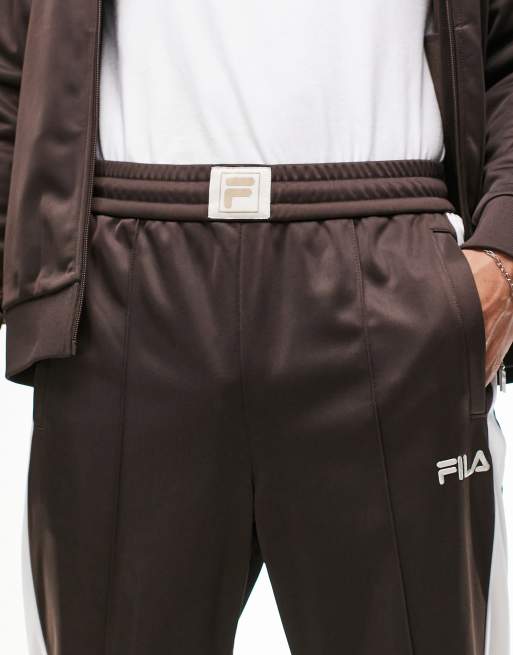 Fila hot sale tracksuit brown