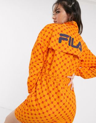 fila sweatsuit orange
