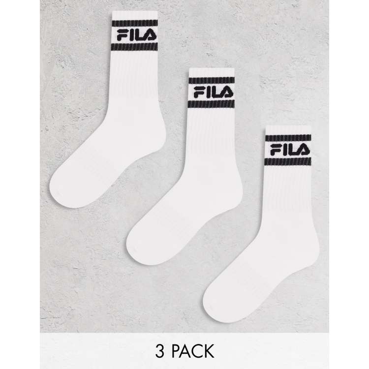 3 unisex pack ASOS | crew Fila in socks white