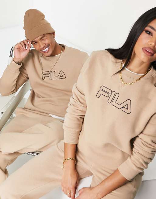 Fila - Unisex - Heritage - Beige sweatshirt
