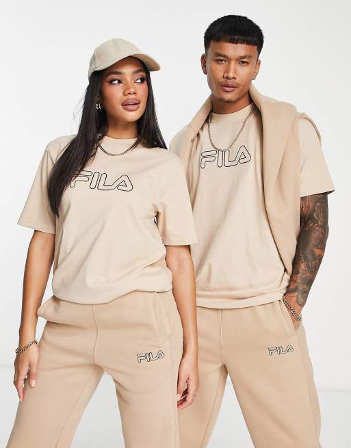 Fila - Unisex - Heritage - Beige T-shirt