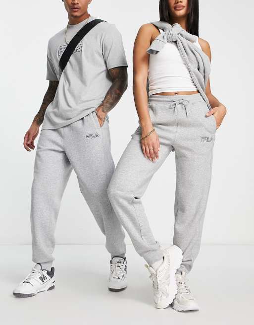 FILA Womens Tracksuit Trousers Joggers UK 10 Small Grey Cotton, Vintage &  Second-Hand Clothing Online