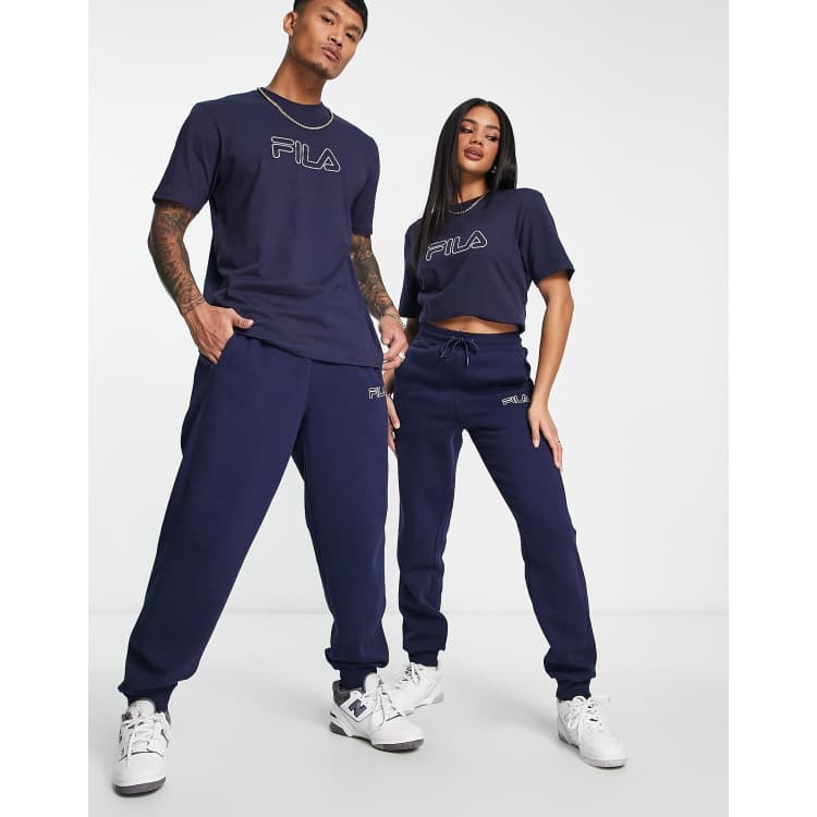 waarschijnlijkheid Soms jury Fila Unisex heritage jogger in navy | ASOS