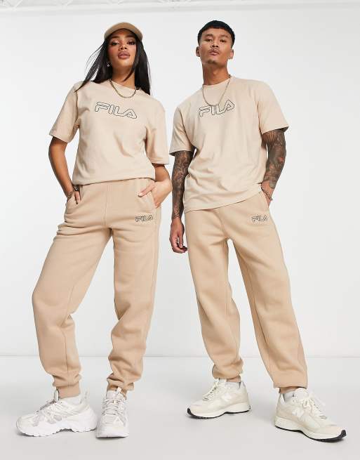 Fila - Unisex heritage joggingbroek in beige