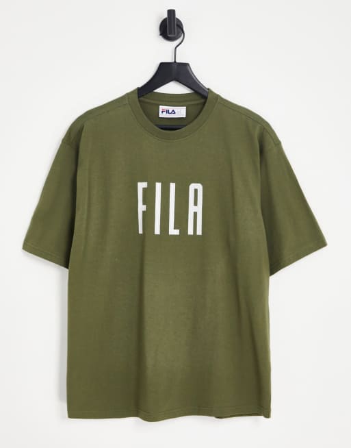 Fila - Unisex - Heritage - Khakigrøn T-shirt