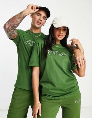 Fila Unisex Heritage t-shirt in green