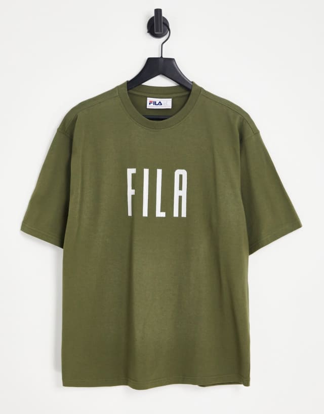 Fila Unisex heritage t-shirt in khaki
