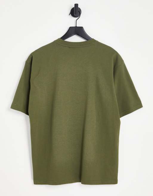Olive green fila sales shirt