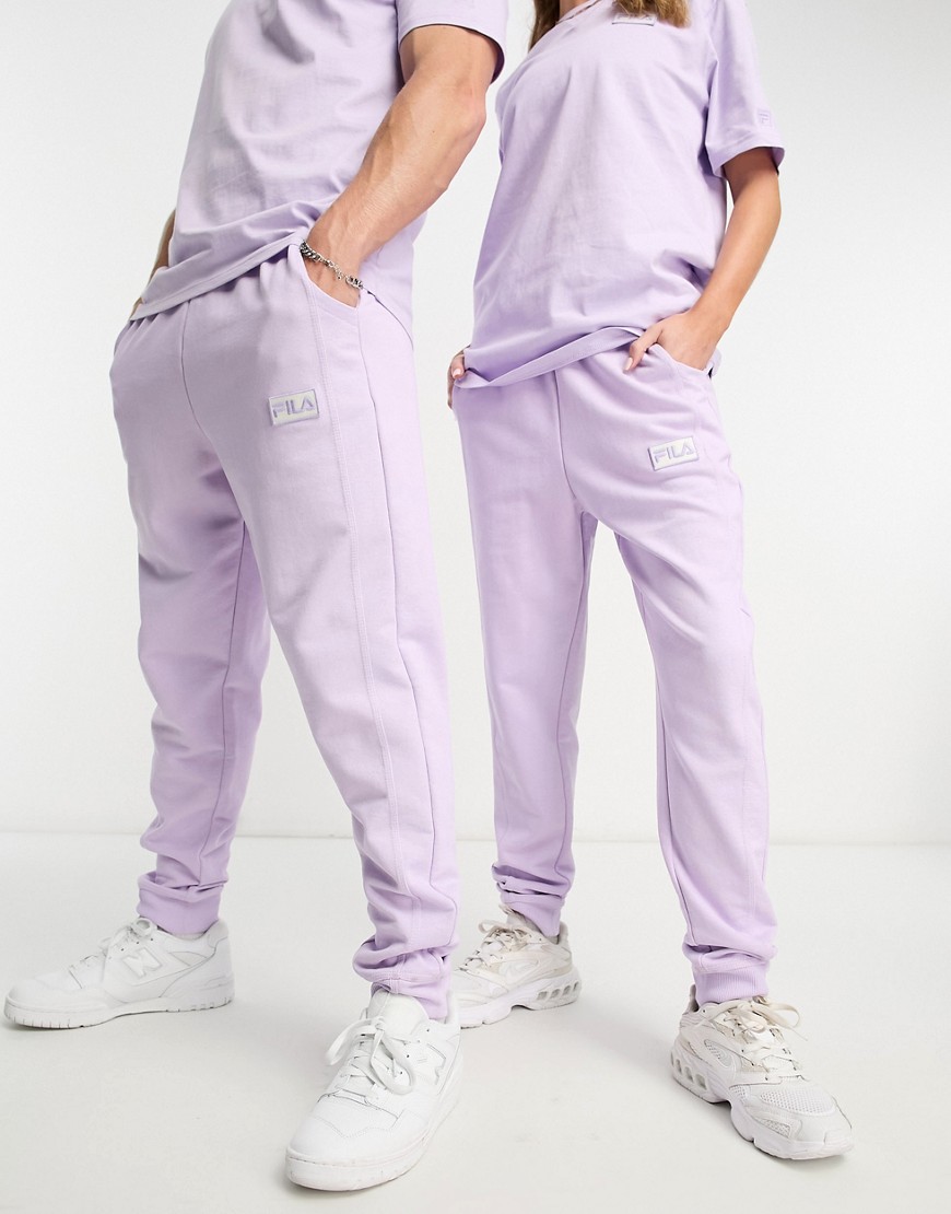 Fila unisex Owen joggers in lilac-Purple
