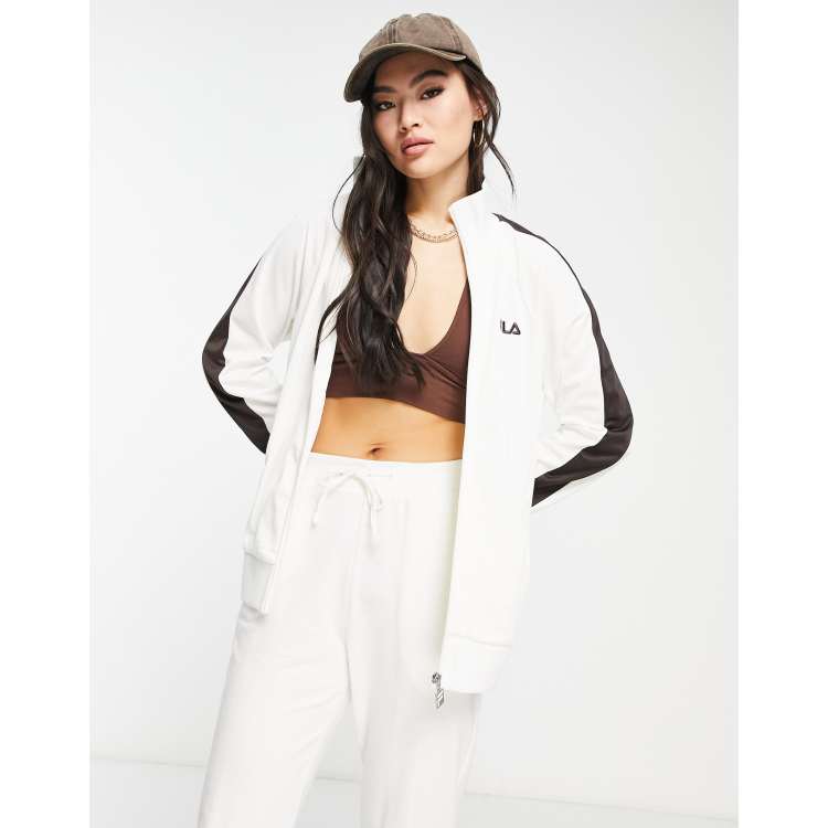 Fila Unisex Trainingsjacke in Creme ASOS