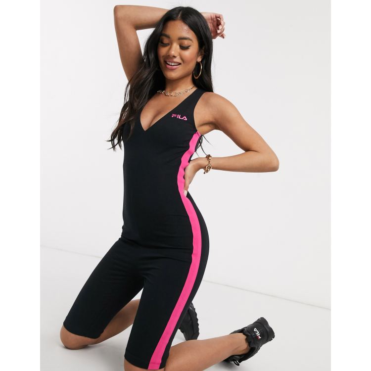 Fila unitard jumpsuit on sale with front logo