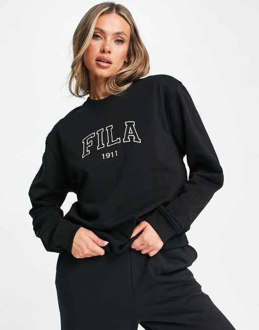 Black discount fila sweater